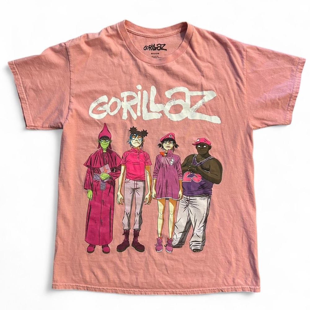 Pink Gorillaz Cracker Island T-Shirt band tee Size M